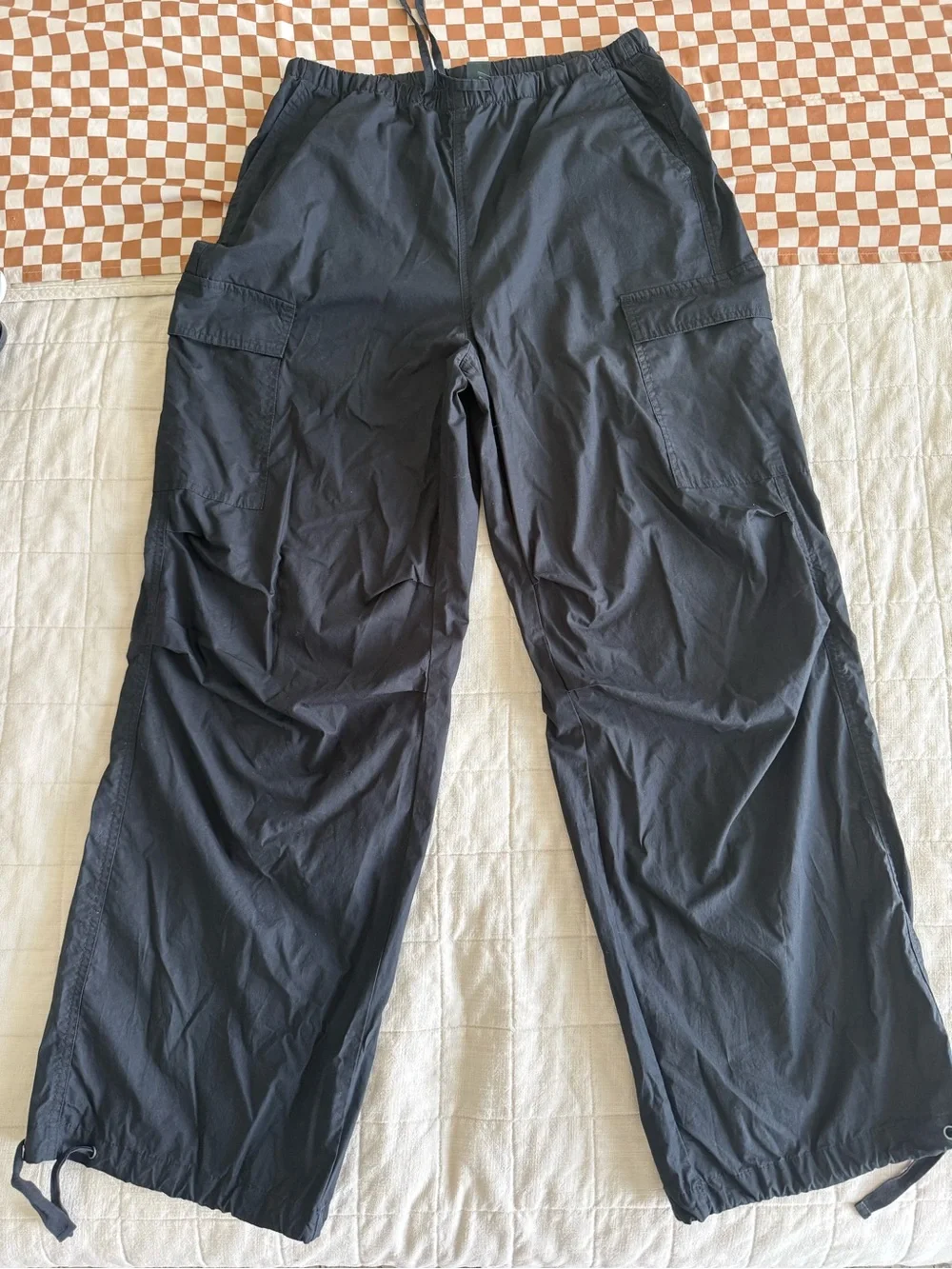 wild fable Black Wide-Leg Cargo Pants